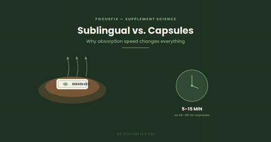 Sublingual vs. Capsules: Why How You Take It Matters as Much as What You Take