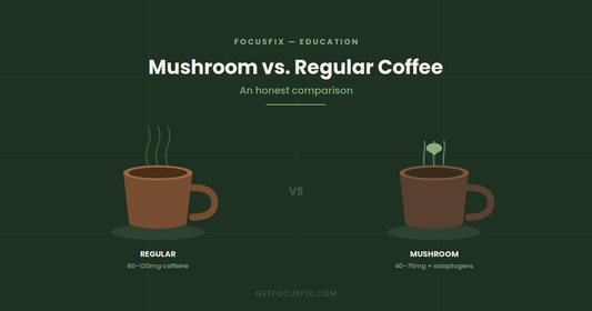 Mushroom Coffee vs. Regular Coffee: What Actually Changes (And What Doesn't)