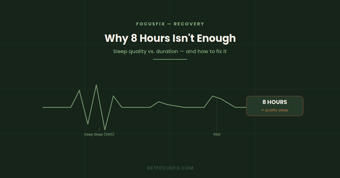 Why Your Sleep Is Sabotaging Your Focus (Even When You Get 8 Hours)