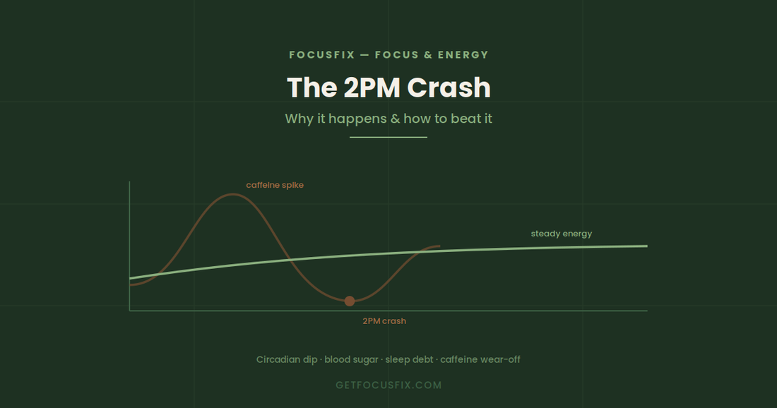 The 2PM Crash: Why It Happens and How to Beat It (Without More Coffee)