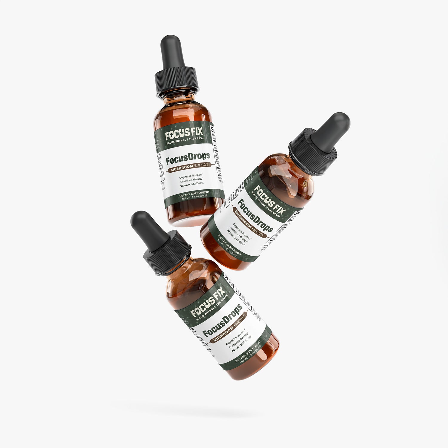 FocusDrops - Liquid Nootropic & Mushroom Blend