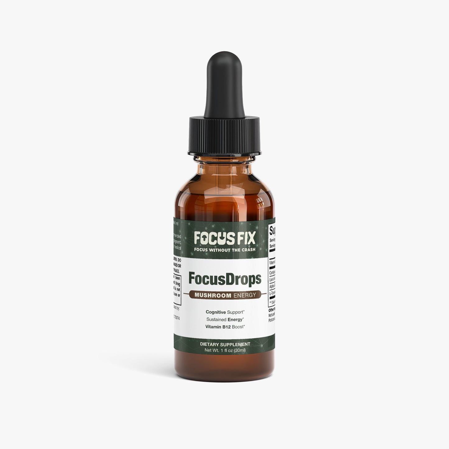 FocusDrops - Liquid Nootropic & Mushroom Blend