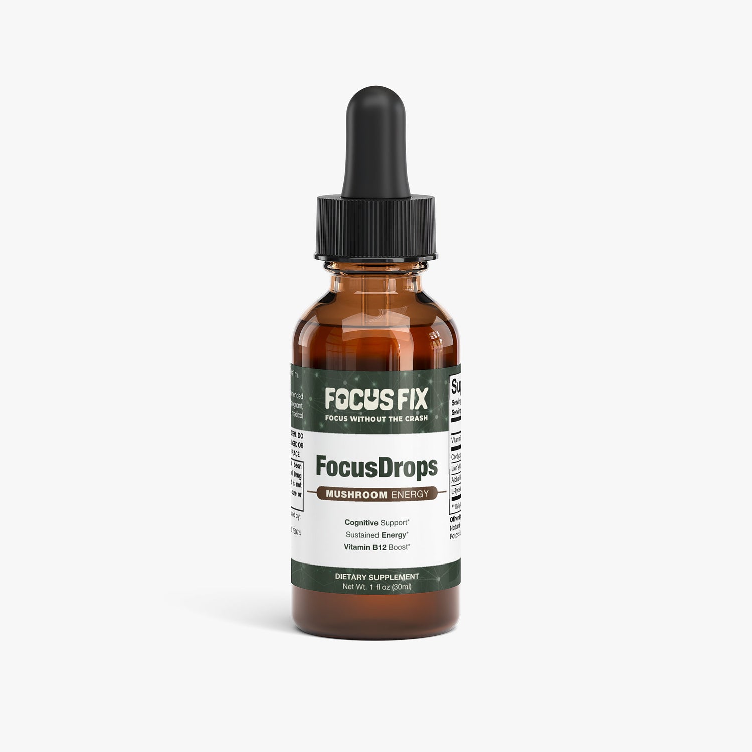 FocusDrops - Liquid Nootropic & Mushroom Blend