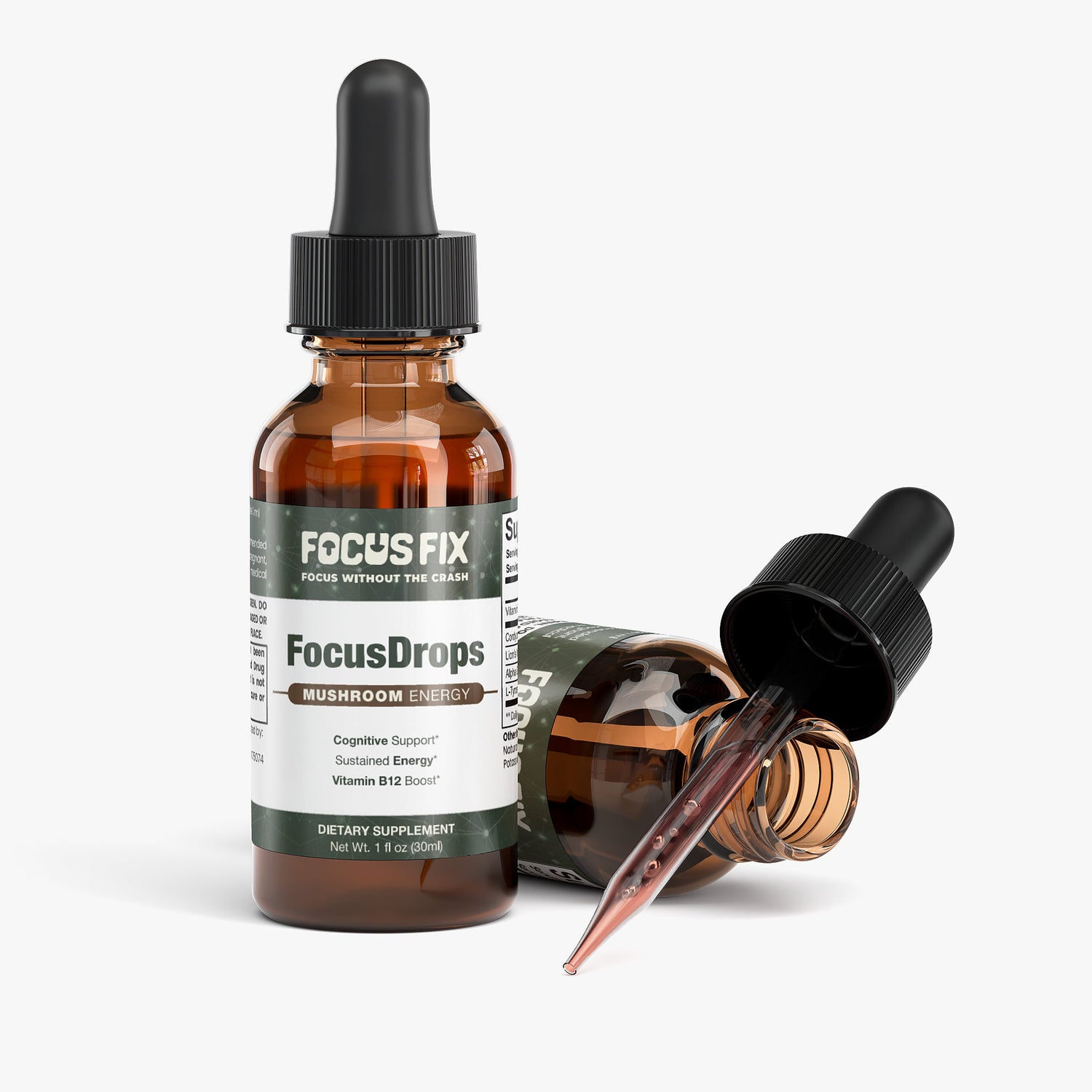 FocusDrops - Liquid Nootropic & Mushroom Blend