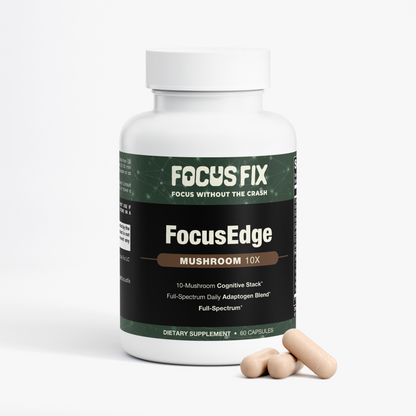 FocusEdge — 10-in-1 Mushroom Complex for Focus & Clarity