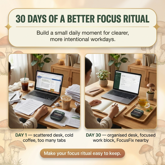 FocusStrips: Mushroom-Powered Focus Support